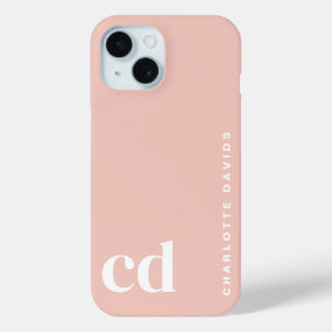 Niedlich Girl-Pink-Monogramm Case-Mate iPhone Hülle