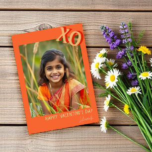 Niedlich Girl Valentine Pastel XO Feiertagskarte