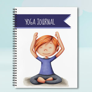 Niedlich Girl Yoga Notizbuch