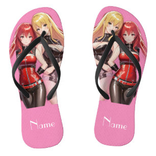 Niedlich Girls Anime Thunder_Cove Flip Flops