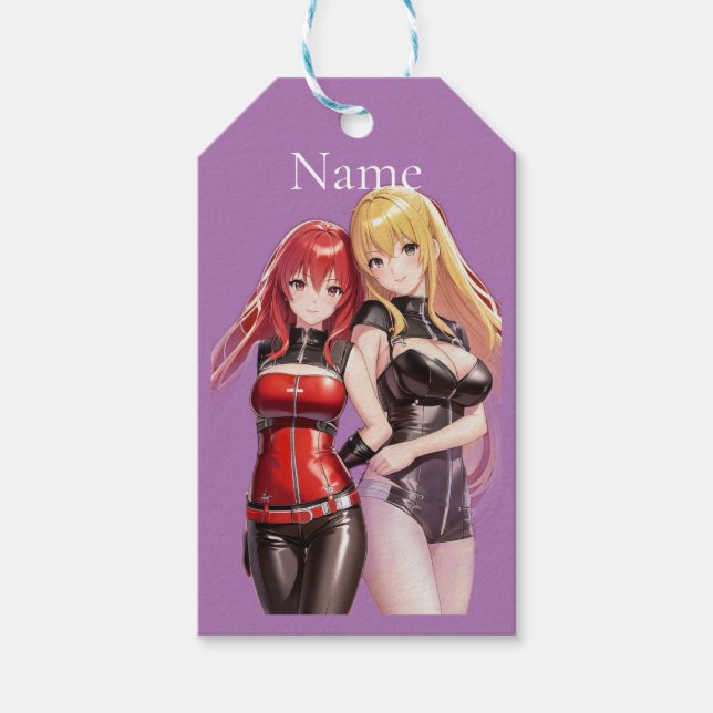 Niedlich Girls Anime Thunder_Cove Geschenkanhänger (Vorderseite)