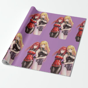 Niedlich Girls Anime Thunder_Cove Geschenkpapier