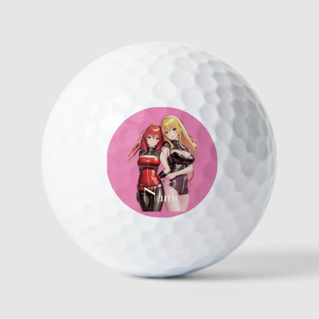 Niedlich Girls Anime Thunder_Cove Golfball (Vorderseite)