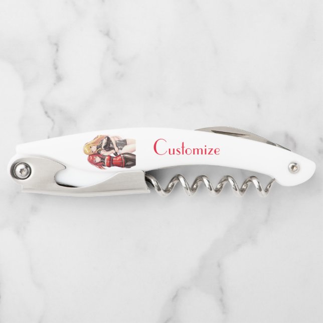 Niedlich Girls Anime Thunder_Cove Kellnermesser (Vorderseite)