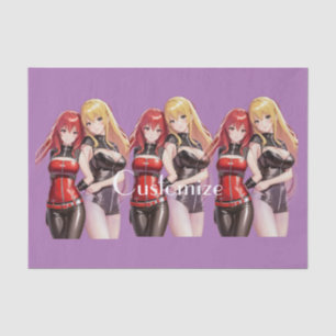 Niedlich Girls Anime Thunder_Cove Seidenpapier