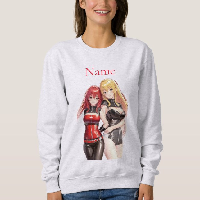 Niedlich Girls Anime Thunder_Cove Sweatshirt (Vorderseite)