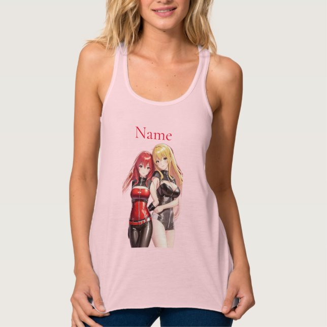 Niedlich Girls Anime Thunder_Cove Tank Top (Vorderseite)