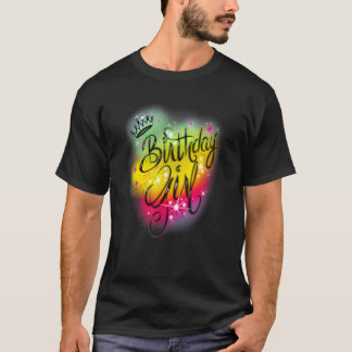 Niedlich Girls Geburtstagsparty Airbrush Graffi T-Shirt