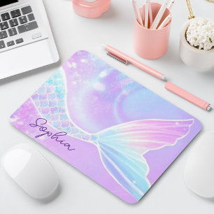 Niedlich Girls Iridescent Mermaid Schwanz Personal Mousepad