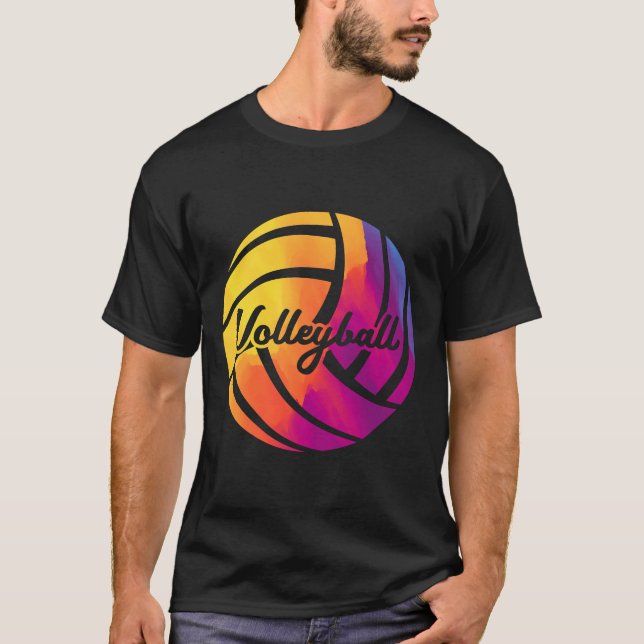 Niedlich Girls Mixed Colour Teenager Volleyball Pu T-Shirt (Vorderseite)