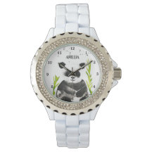 Niedlich Girls Panda Bear Bamboo Tier Kinder Pony