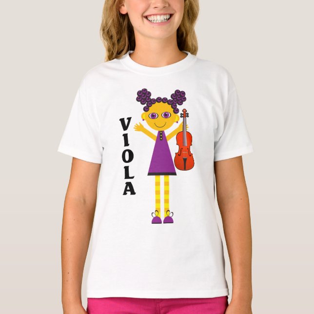 Niedlich Girls Viola T - Shirt (Vorderseite)