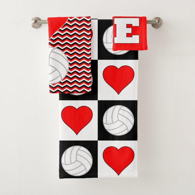 Niedlich Girls Volleyball Player Set Handtuch (Insitu)