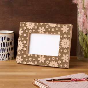 Niedlich Girly 70er Blume Power Natur Hübsch Elega Geätzte Rahmen