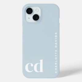 Niedlich Girly Blue Monogram Case-Mate iPhone Hülle