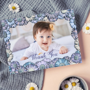 Niedlich Girly Floral Pastel Boho Daisy Custom Fot Postkarte