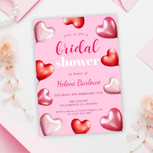 Niedlich Girly Fun Party Rosa Herz Brautparty Einladung