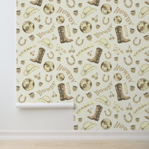 Niedlich Girly Gold Beige Disco Cowgirl Ästhetik Tapete