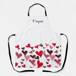 Niedlich Girly Hand Gezeichnet Herz Whimsical Roma Schürze