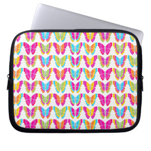 Niedlich Girly Multicolor Rainbow Butterfly Muster Laptopschutzhülle
