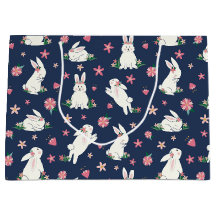 Niedlich Girly Oaster Bunny Rabbit Modernes Blau R