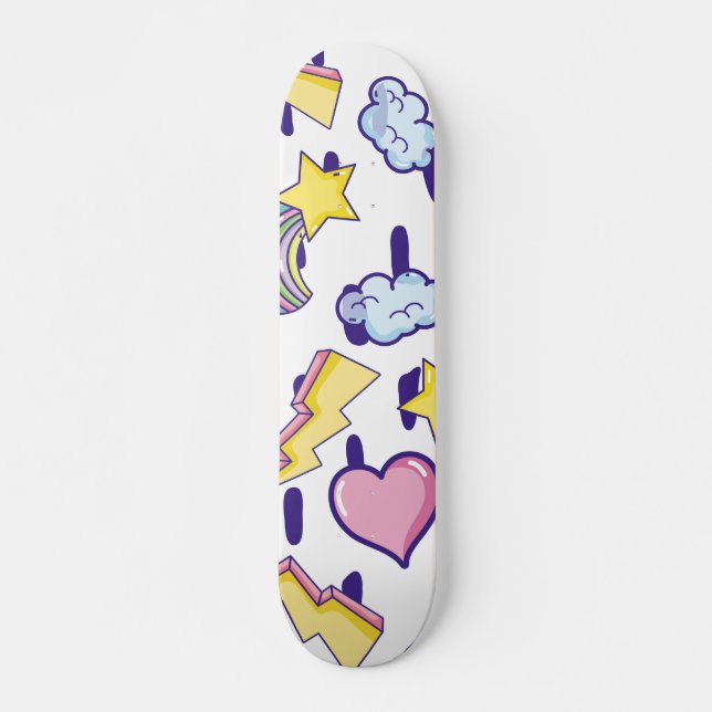 Niedlich Girly Pattern Skateboard (Vorne)