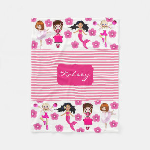 Niedlich & Girly Personalisiert Fleecedecke