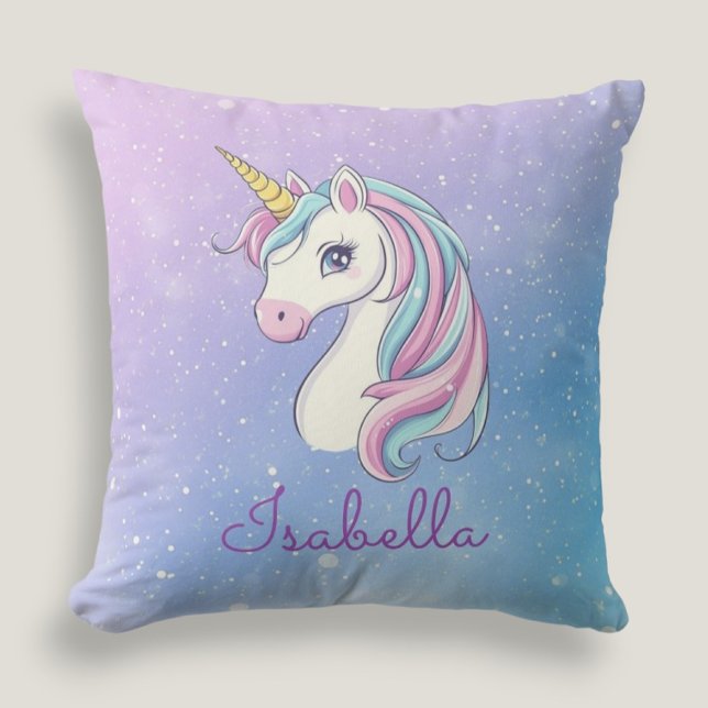 Niedlich Girly Personalisiert Magical Unicorn Kissen (Von Creator hochgeladen)