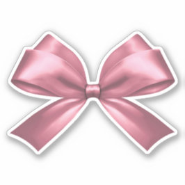 Niedlich Girly Pink Ästhetik Bow Aufkleber