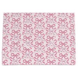 Niedlich Girly Pink Ästhetik Bow Große Geschenktüte