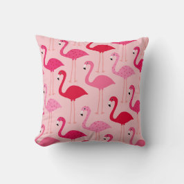 Niedlich Girly Pink Flamingo Muster Kissen
