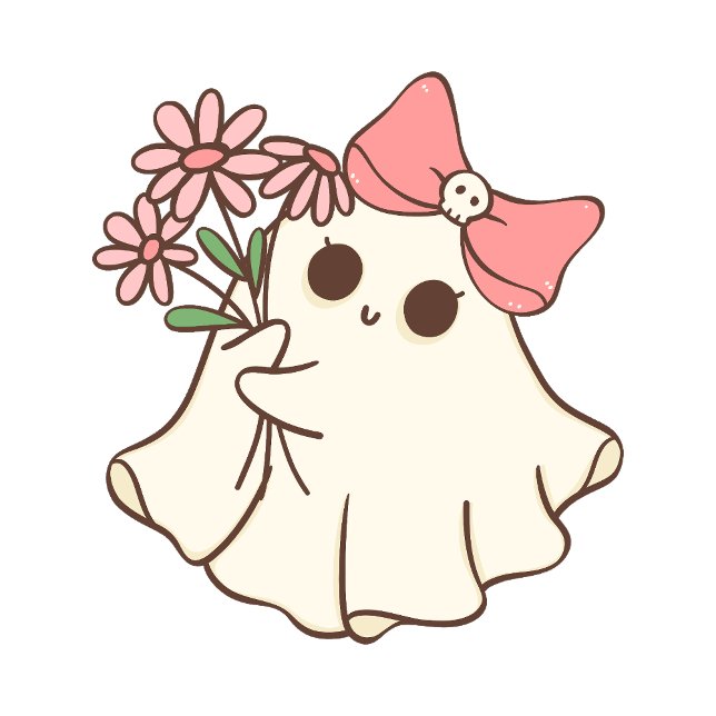 Niedlich Girly Pink Ghost Personalisierte Hallowee (Von Creator hochgeladen)
