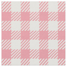 Niedlich Girly Pink Gingham Buffalo Kariert Stoff