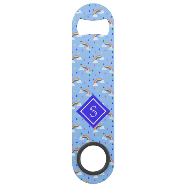 Niedlich Girly Rainbow Sky Personalisiert Speed Flaschenöffner (Vorderseite)