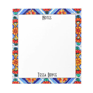 Niedlich Giro Colorful Abstrakt Art Mit Monogramm Notizblock