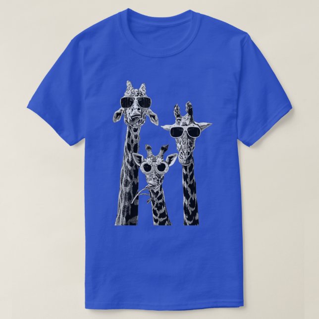 Niedlich Glasses Giraffe Funny Giraffe T-Shirt (Design vorne)