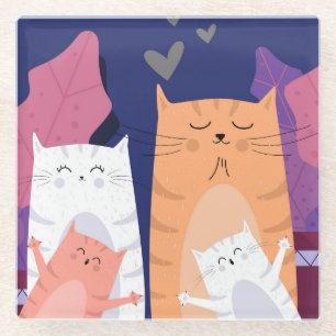 Niedlich Glasuntersetzer