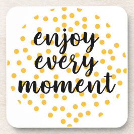 Niedlich, glücklich und inspirierend "Enjoy Every  Getränkeuntersetzer