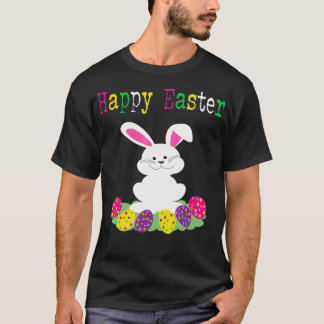 Niedlich glückliche Osterfrau Frauen Jugendliche T T-Shirt