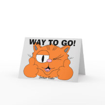 Niedlich Glückwunschkarte - Weg zu gehen! Aufstehe