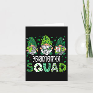 Niedlich Gnoma Emergency Department Squad Funny St Karte