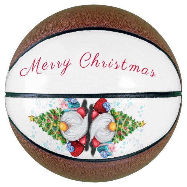 Niedlich Gnome Christmas Basketball (Vorderseite)
