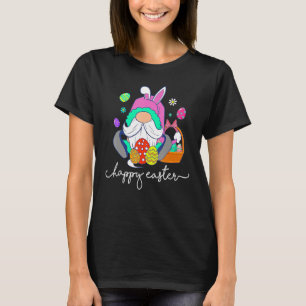 Niedlich Gnome Hugs Bunny Happy Ostereier Jagd Gno T-Shirt
