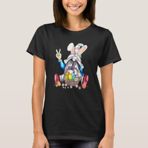 Niedlich Gnome Hugs Bunny Happy Ostereier Jagd Gno T-Shirt