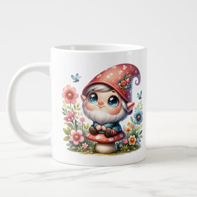 Niedlich Gnome - Jumbo-Tasse (Links)
