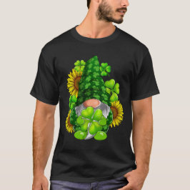 Niedlich Gnome Sonnenblume Happy St Patricks Day T-Shirt