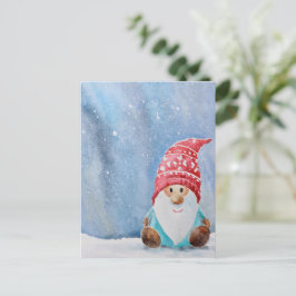 Niedlich Gnome Weihnachtspostkarte | Whimsischer U Postkarte