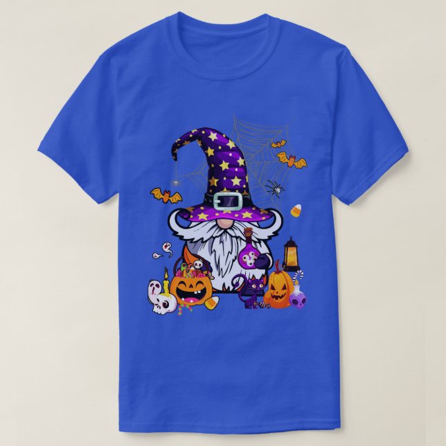 Niedlich Gnomes Happy Halloween Fall Candy Corn Pu T-Shirt (Design vorne)