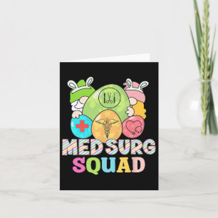 Niedlich Gnomes Med Surg Squad Nurse Ostertag Med- Karte