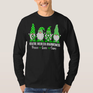 Niedlich Gnomes Peace Hope Liebe Mental Health Awa T-Shirt